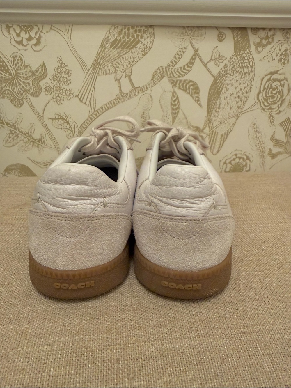 Coach Ellis White Leather Sneakers - Picture 6 of 9